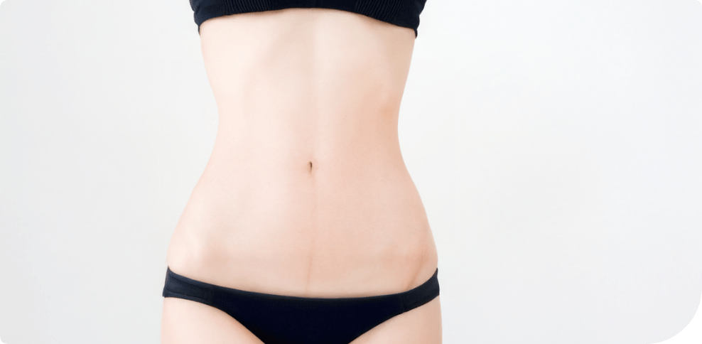 お腹、腰などの体幹部