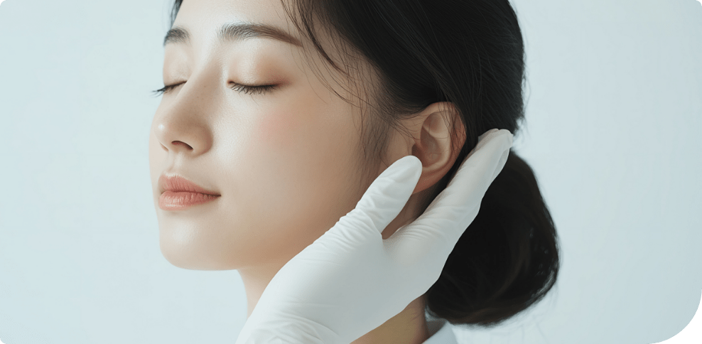 輪郭のたるみを引き上げ